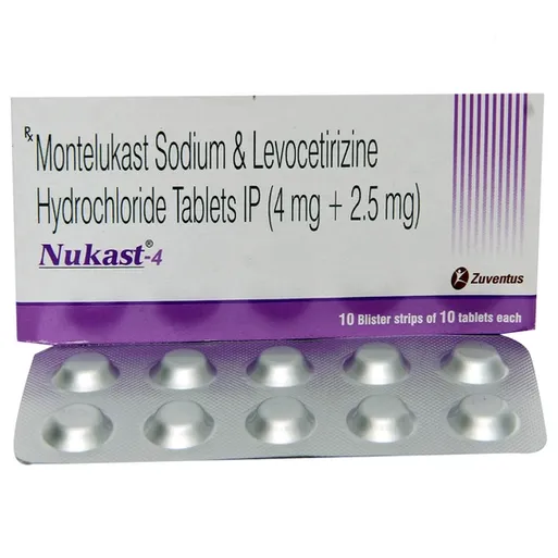 nukast 4mg tablet 10's